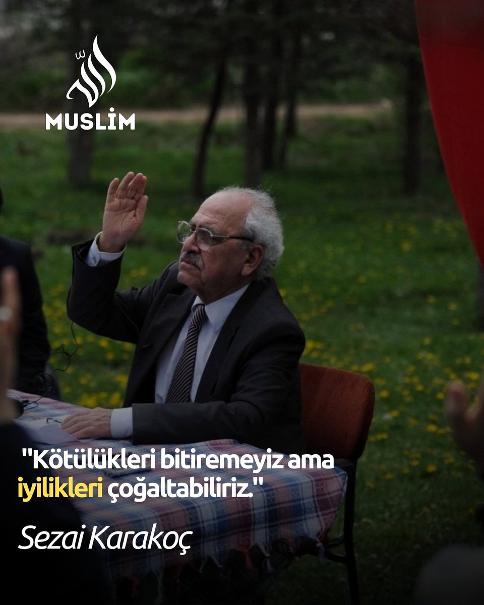 Nocontxmuslim's tweet photo. "Kötülükleri bitiremeyiz ama iyilikleri çoğaltabiliriz."

Sezai Karakoç https://t.co/C8G9MJC121