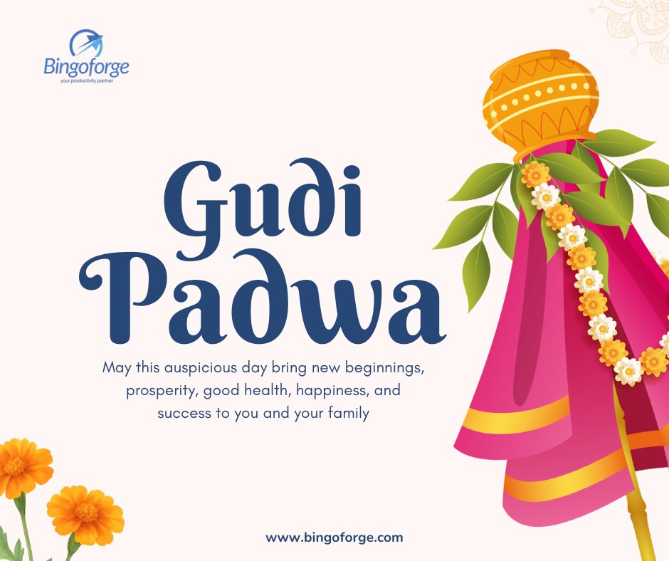 BingoForge's tweet photo. As the Gudi is hoisted, may it bring new beginnings, success, and happiness into your home. Wishing you a year filled with sweet moments and new achievements! 🚩🌸
🌐 https://t.co/ZAI8RMXsfT

#GudiPadwa #NewBeginnings #MarathiNewYear #Prosperity #FestiveSpirit https://t.co/ucAcXGOQiW