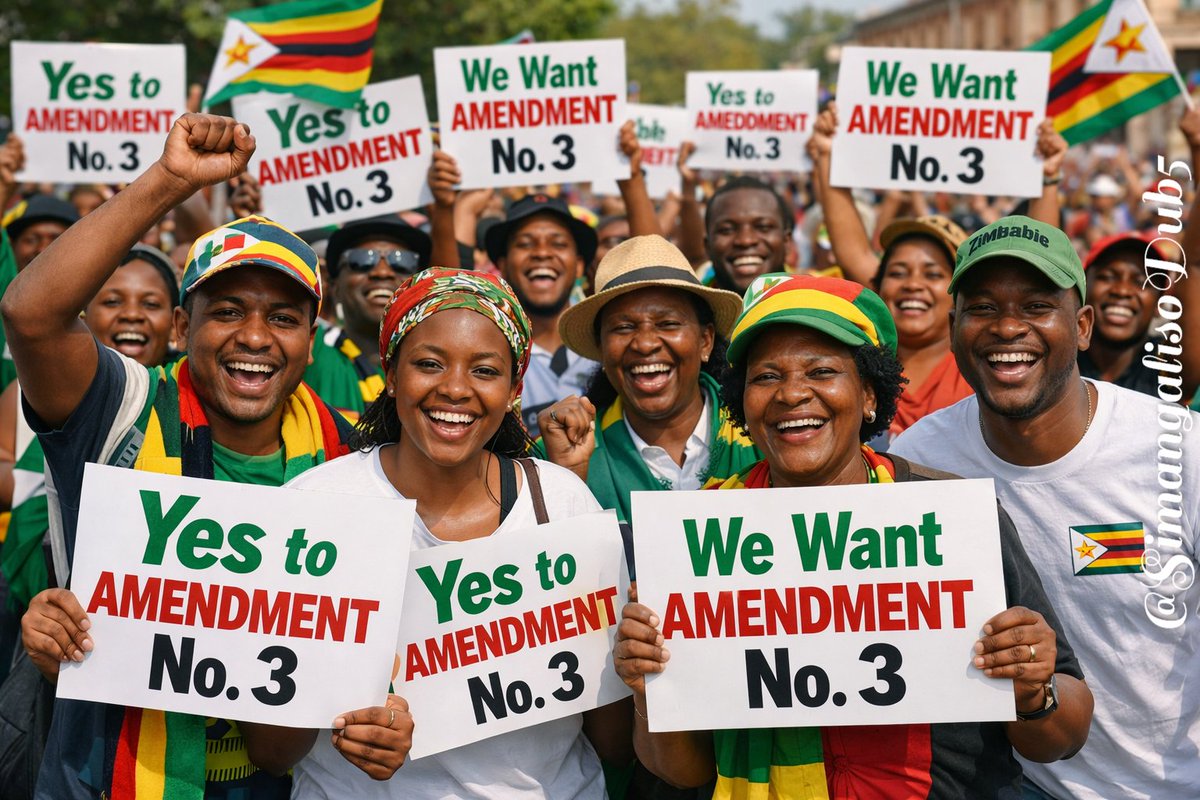 SimangalisoDub5's tweet image. ✅ Yes to Amendment 3! 

Support the Constitutional Amendment No. 3 Bill. Let’s keep our Constitution strong—retweet and join the movement #Amendment3 #VoteYes  #ConstitutionalRights @InfoMinZW @ZanuPFMabvuku @INFODESKMID @TIZim_info @HreSouthInfDesk @official47976