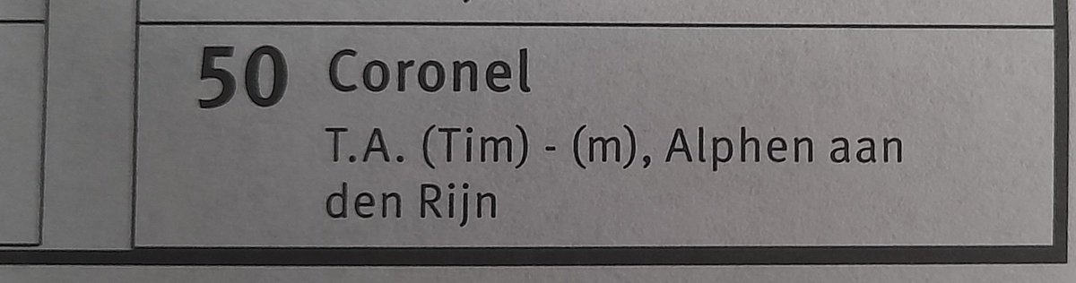 Die Tim Coronel is ook overal.