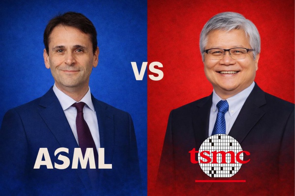 smart_edge_'s tweet photo. You have $100,000 to invest 💰

Two semiconductor giants are on the table — but you can only choose one for the next 5 years $ASML $TSM

Which do you pick, and why? 🤔

I’m going with $ASML 🙏 https://t.co/F0Ms3whIfT