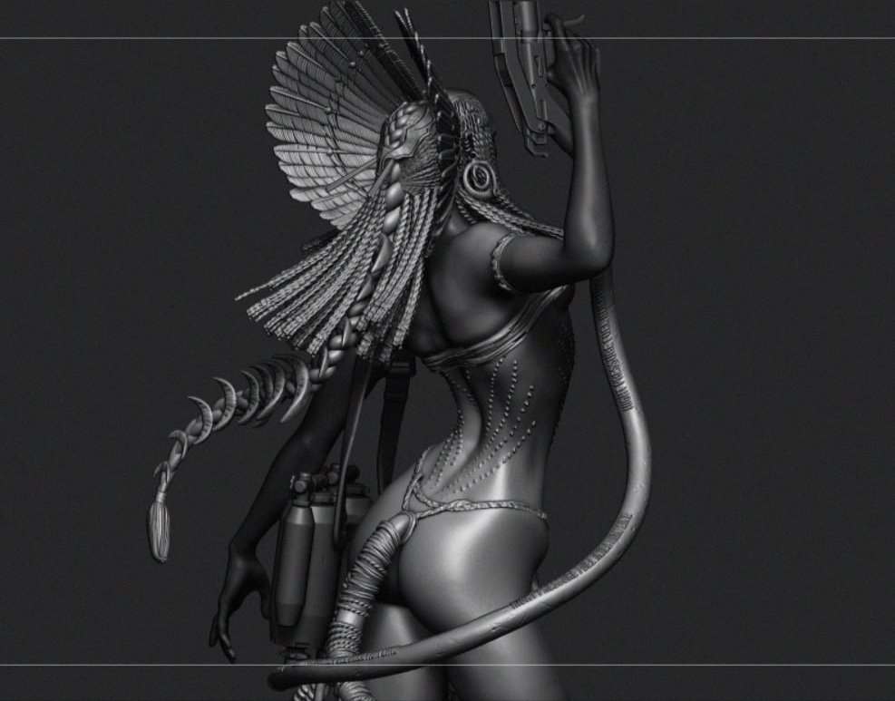 Valentina_I3D's tweet photo. Wip Varang from the new Avatar. I really liked this character, especially her passion for fire and human weapons, so I wanted to make her with a flamethrower
#avatar #varang #zbrushsculpt https://t.co/2dhyFpgHtM