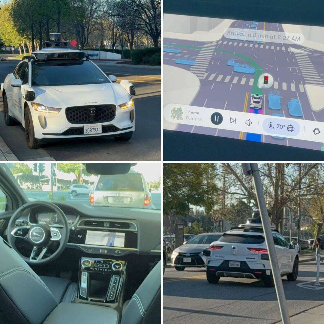 habhit's tweet photo. Waymo に乗ってみました。とてもスムーズな運転で、安心して乗れました。今回は周囲の状況を完璧に認識していたので、下手な人間より安全かも。
急な横断があったときとか、雨や雪のときにどうなるかが気になります。 https://t.co/1Y8oS7A0k8 https://t.co/QxfbdHlvKe