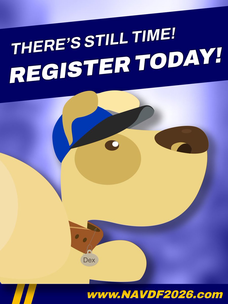 TheNAVDF's tweet photo. There’s still time to register! 🎉 Join us at #NAVDF2026 in Indianapolis, April 29 - May 2, 2026.

Don’t miss out! Secure your spot today!

Register now at: https://t.co/k4nEQGkBRN

#VeterinaryDermatology #Indy2026 #VetMed #veterinarymedicine #veterinarian #vetmed #vetlife https://t.co/2Y6eiO0L2w