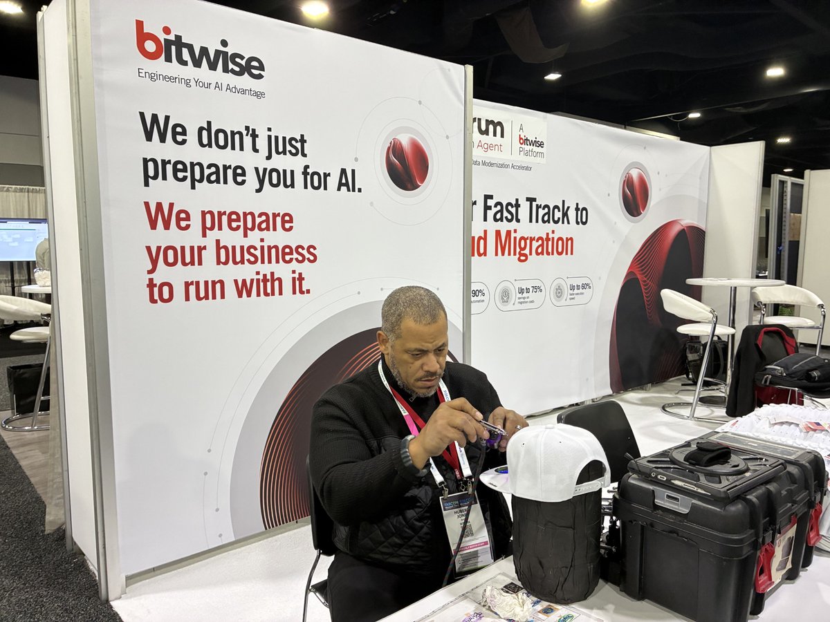 Bitwise_Updates's tweet photo. Personalized hats are flying off the shelves at #FABCON2026 🎩

Stop by Booth #409 to grab yours and chat with us about accelerating data insights with Microsoft Fabric &amp; our Fulkrum Migration Agent.

#GiveawayAlert #Fulkrum #FABCONSQLCON https://t.co/Nc8yKNix3x