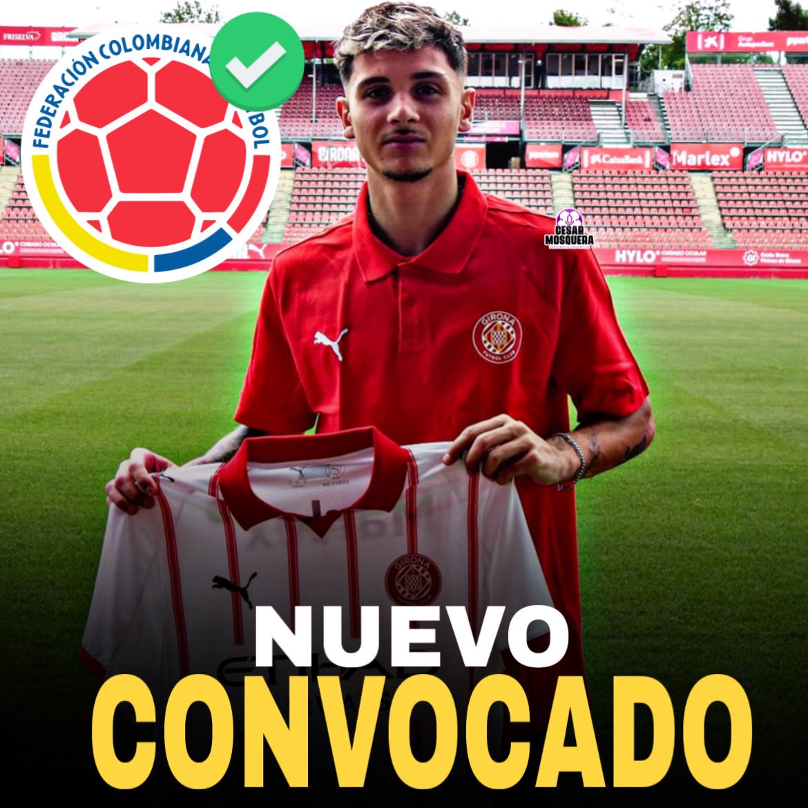🚨🇨🇴 BOMBA: ALEJANDRO QUIROZ, extremo del GIRONA 🇪🇸, es NUEVO CONVOCADO de COLOMBIA. 🤯

El ex Valencia que también puede jugar de enganche, recibió su PRIMER LLAMADO a la Selección Colombiana U19 en preparación al SUDAMERICANO U20 del 2027. ⏳

Recordemos que nació en España 🇪🇸,