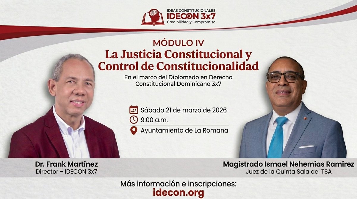 Ideas Constitucionales 3x7, (IDECON 3x7) tweet media