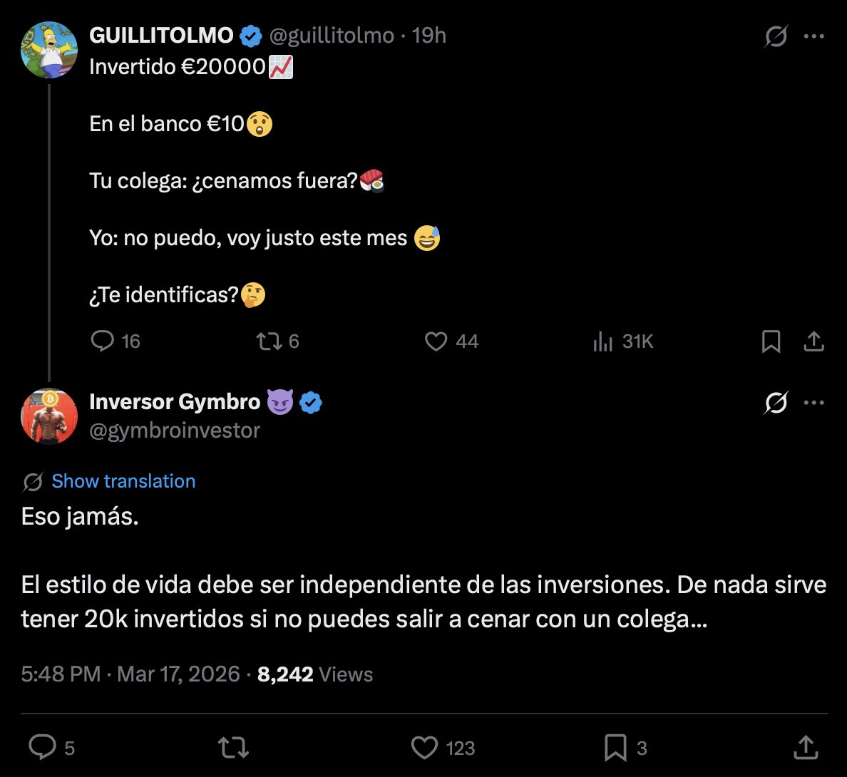 Inversor Gymbro 😈 tweet media