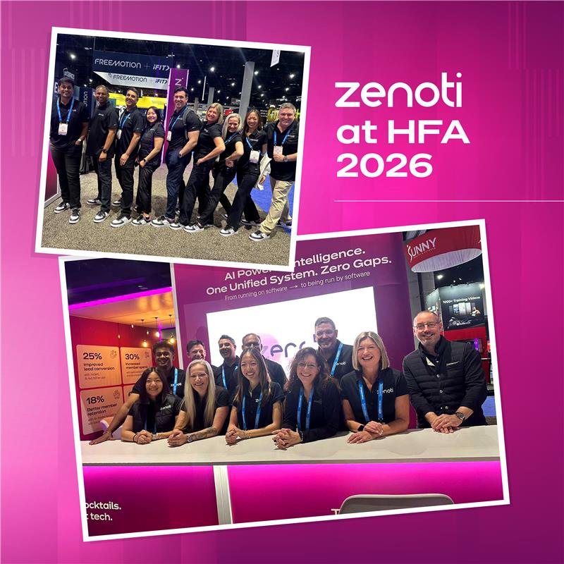 gozenoti's tweet photo. No slides. No pitch. Just a real look at AI tools that are moving the needle for fitness clubs. 

Last chance → Booth #3637, Hall D | 10 AM–4 PM #HFA2026 

What's been your highlight this year? Drop it below 👇 #Zenoti #ConvertRetainCollect https://t.co/xUWtQuHT4o