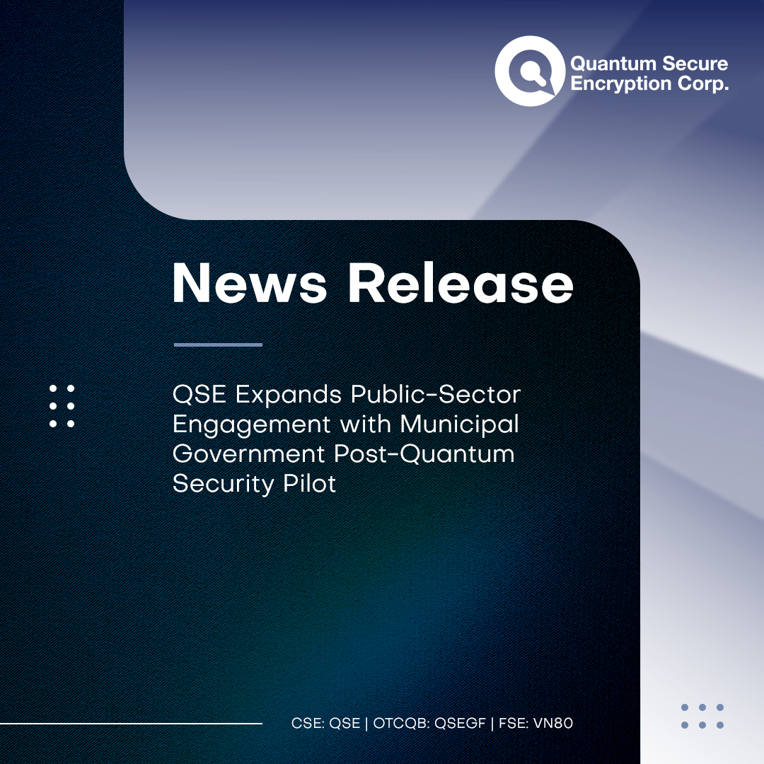 QSECorp's tweet photo. QSE has announced its first municipal government post-quantum security pilot through our engagement with MISA (Municipal Information Systems Association) [@MISA_Canada]. The initiative will utilize our Quantum Preparedness Assessment (QPA) platform.

We are currently engaged in discussions with additional municipalities evaluating similar post-quantum readiness initiatives.

Full details: https://t.co/WmcZ2ju4fA

$QSE $QSEGF