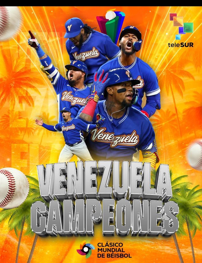 #Venezuela es Campeón del Clásico Mundial de Béisbol ⚾️
#Cuba <a href="/DrRobertoMOjeda/">Dr. Roberto Morales Ojeda</a> <a href="/JHGcasanova/">julio Heriberto Gómez Casanova</a> <a href="/AlexeyOT73/">Alexey</a>
