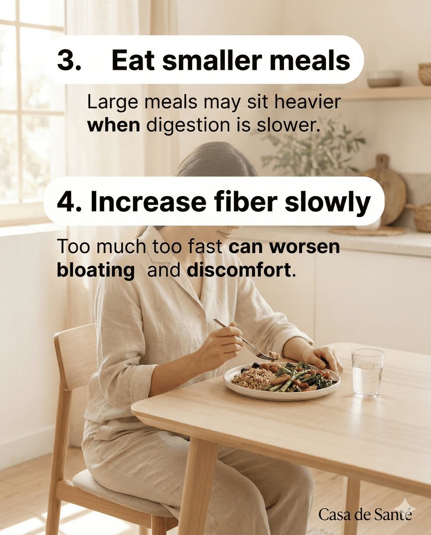 casadesante's tweet image. GLP-1 constipation is common when digestion slows. 

Start with hydration, walking, smaller meals, and careful fiber. 

For gentler digestive support, explore Casa de Santé’s GLP-1-friendly products at casadesante.com

#GLP1Support #ConstipationRelief #CasaDeSante