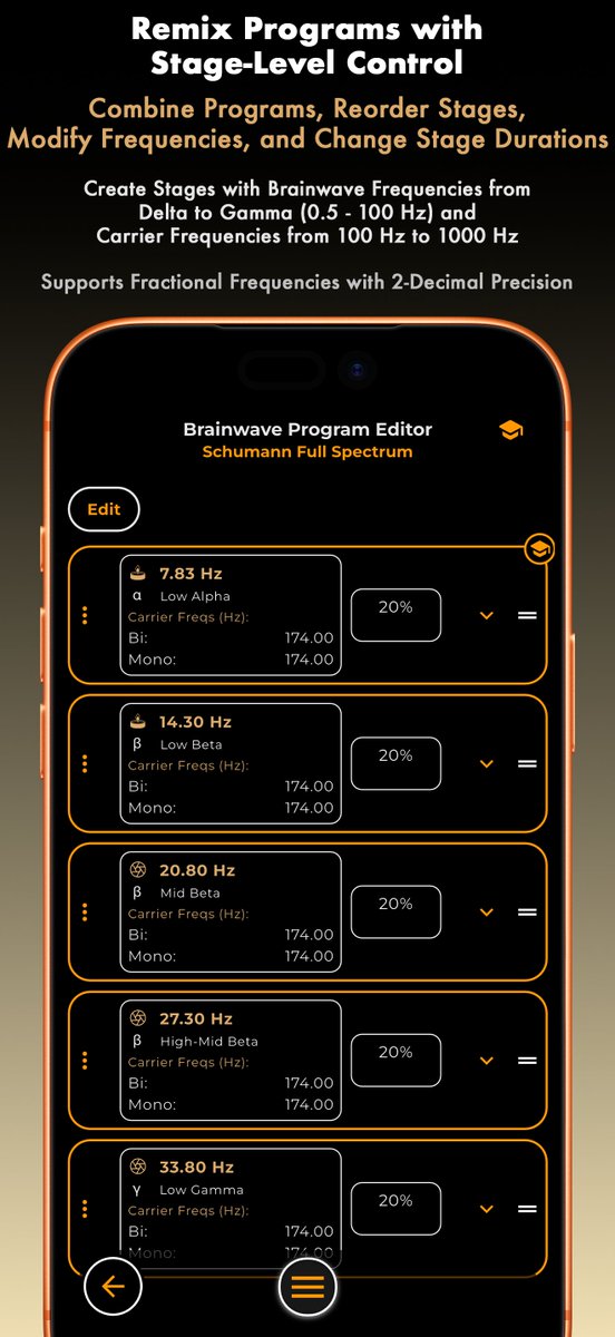 banzailabs's tweet photo. https://t.co/TxggqQJvWn is now available for iOS &amp; Android.

Create and remix your own brainwave entrainment stacks to focus, relax, meditate, and sleep. Supports binaural, monaural, and isochronic tones.

iOS: https://t.co/iDzb9MS1T1
Android: https://t.co/crqt5iPamM https://t.co/c6DgoS7nHk