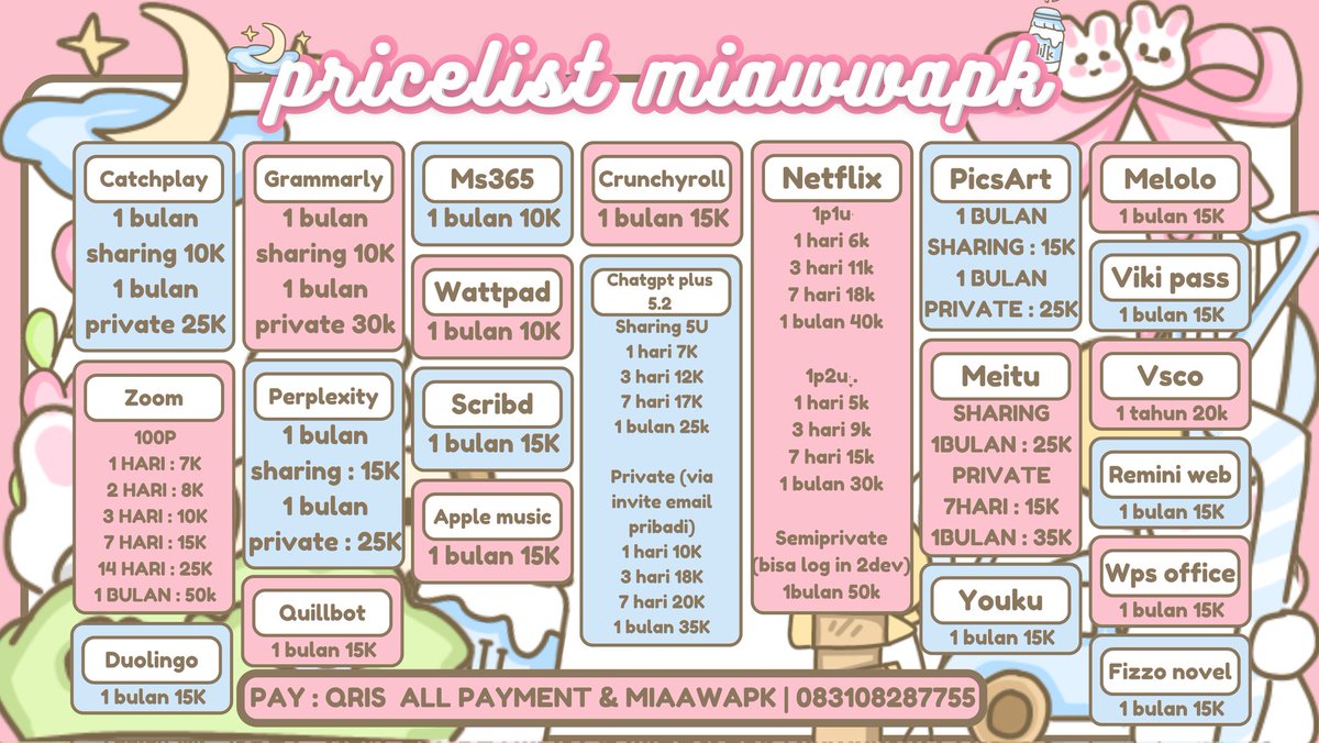 akun promosi miawapk˚˖𓍢ִ໋❀ tweet media