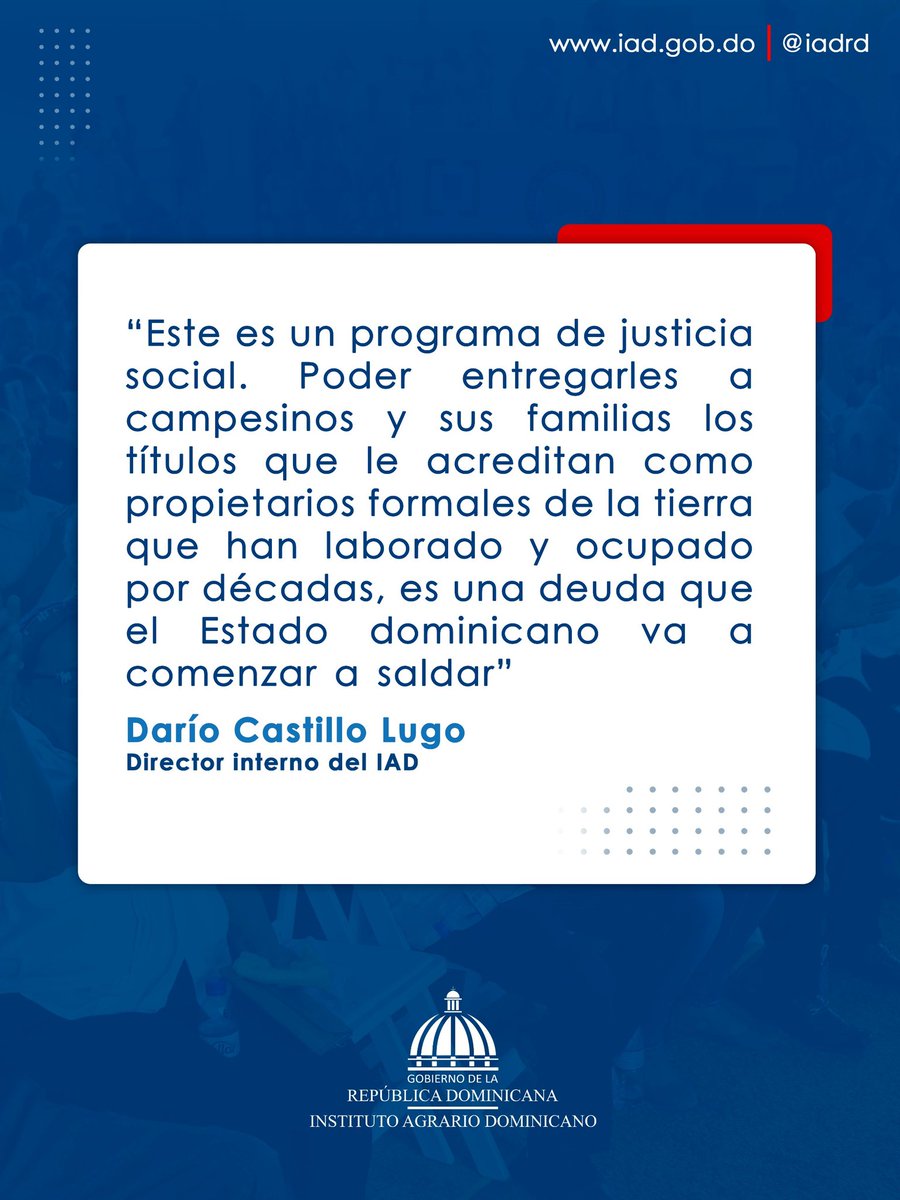 Instituto Agrario Dominicano (IAD) tweet media