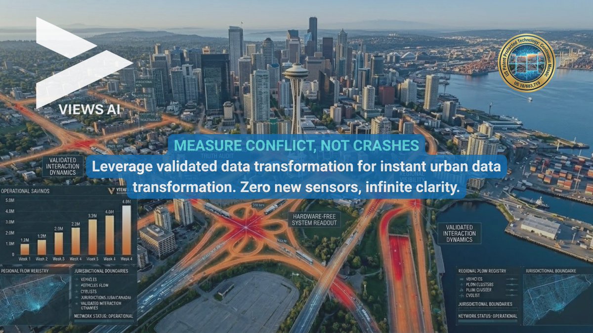 shadihagag's tweet image. DOTs: Reactive safety is a closed loop. 🔄 Break it with ViewsAI. 🛡️ We identify near-miss patterns before they lead to accidents. hardware-free. #VisionZero #SmartCities #ViewsAI