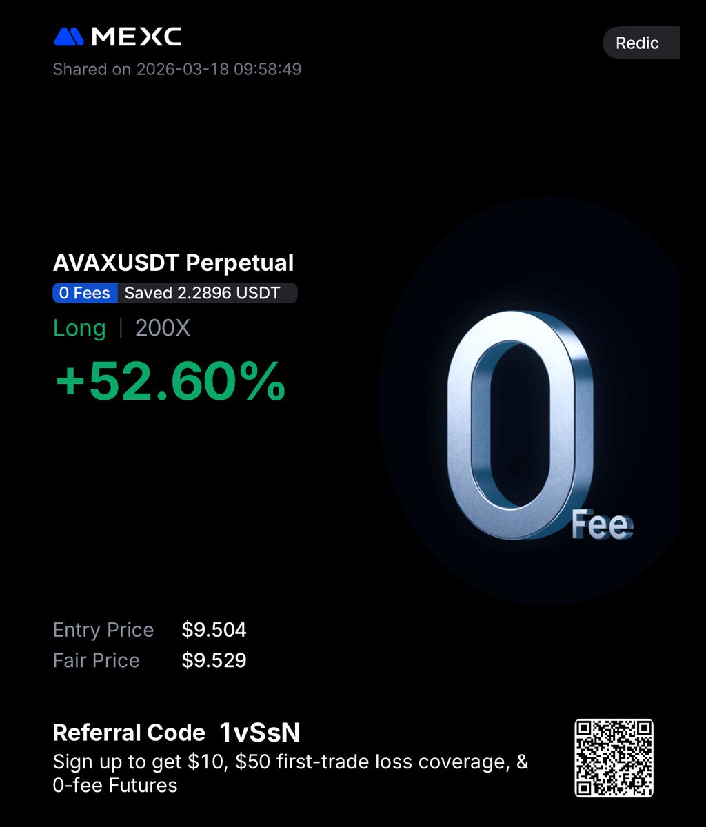 Ryanredic's tweet photo. $AVAX small printing https://t.co/2YJDEmY7To