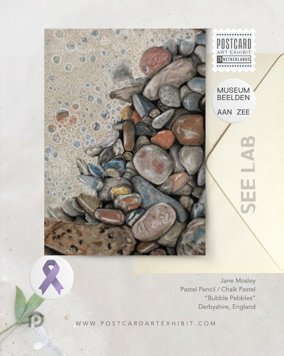 A lovely card has arrived for #postcardartexhibit26! Together, we support Blijft-je-Bij — the art program at Museum Beelden aan Zee designed for those affected by Alzheimer's. Thanks, Jane Mosley (not on X) #postcardartexhibit #artistssupportingalzheimers #artforacause