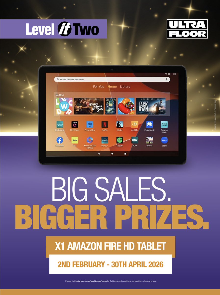 Ultra_Floor's tweet photo. For every 10 bags purchased, you’ll earn 1 entry into our contractor competition. Keep scrolling to see some of the amazing prizes up for grabs! 

Head to the link to upload a copy of your receipt for your chance to win!
https://t.co/PSjLZiFzlT 

#LevelITTwoRewards https://t.co/w3PMFOhVhZ