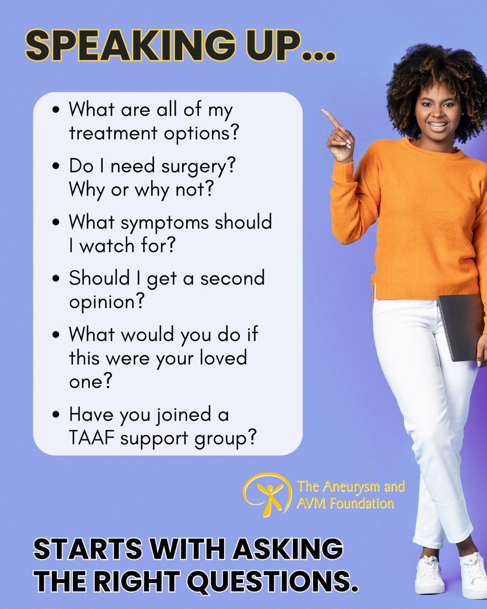 The Aneurysm and AVM Foundation (TAAF) tweet media