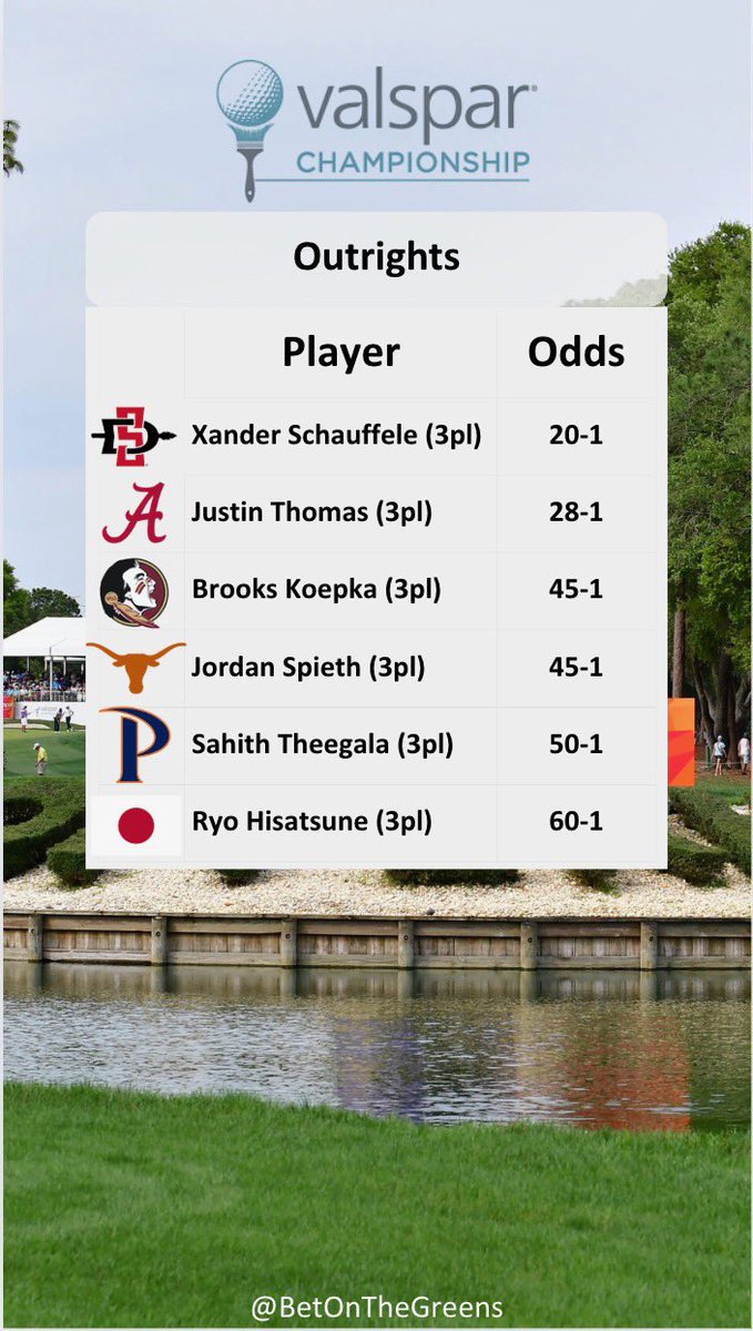 betonthegreens's tweet photo. Valspar Championship Card -

Not overthinking the picks this week. Winner is coming from the top of the board. 

@ValsparChamp @GolfTipsChecker https://t.co/BF1afaBedU