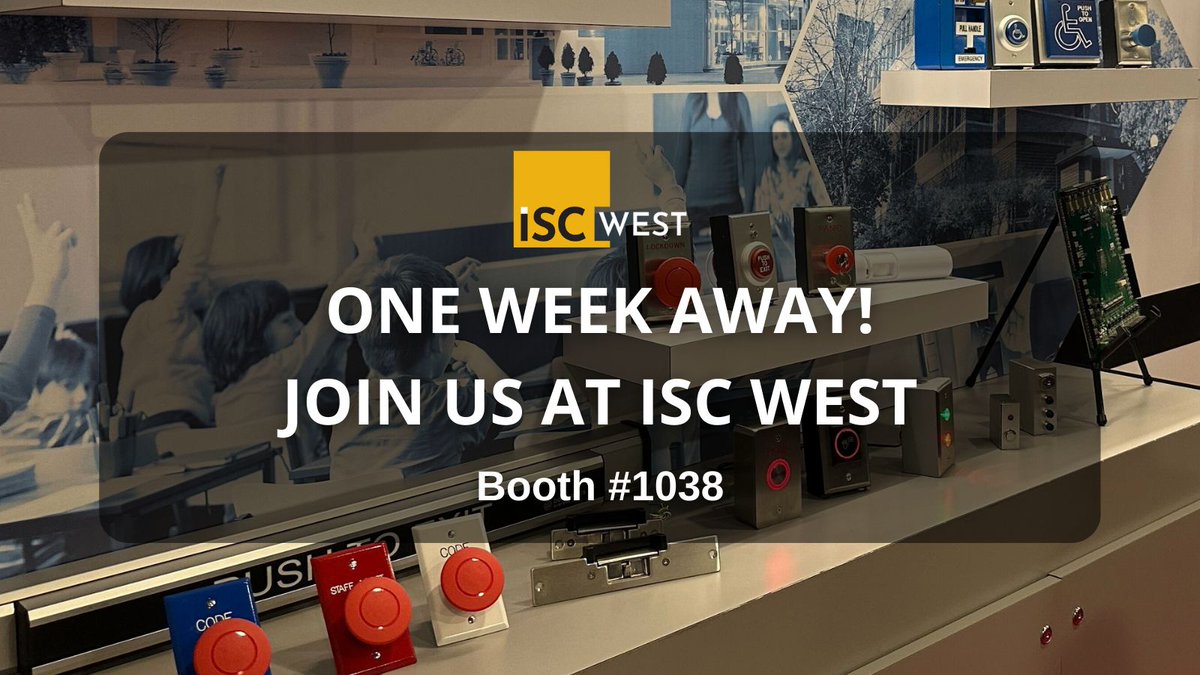 DortronicsSI's tweet image. One week away! #ISCWest2026 March 25–27, Booth #1038. See the new 48500-EZ PLC Interlock, touchless switches, lifetime-warranty maglocks &amp;amp; custom solutions. Register as our guest &amp;amp; stop by! #DoorControl #MadeInUSA

buff.ly/BSGXHbs