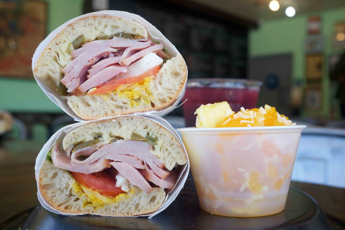 Get your taste buds tingling with El Chavo #8 from Cook's Tortas! Savor the perfect balance of mayo, ham, cheese, tomato, jalapeno, avocado, mustard and onion. It's a flavor explosion you won't forget! 🥑🌶️🍅 #CooksTortas #ElChavo8 #FoodieFinds #DeliciousDining