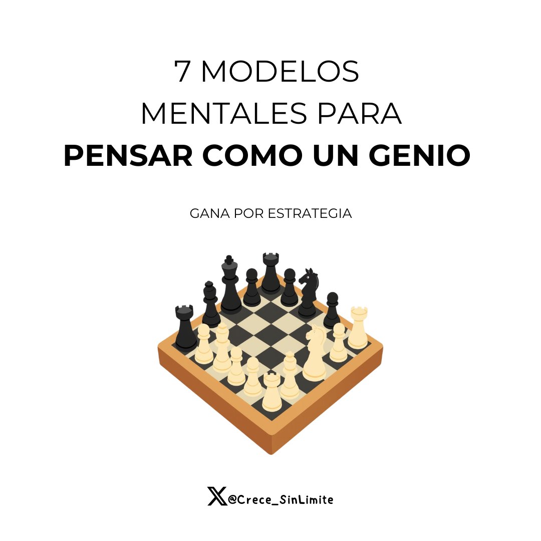 Crece_SinLimite's tweet photo. 7 modelos mentales para pensar como un genio.

Gana por estrategia.

-Hilo-🧵 https://t.co/utABmlQaDi
