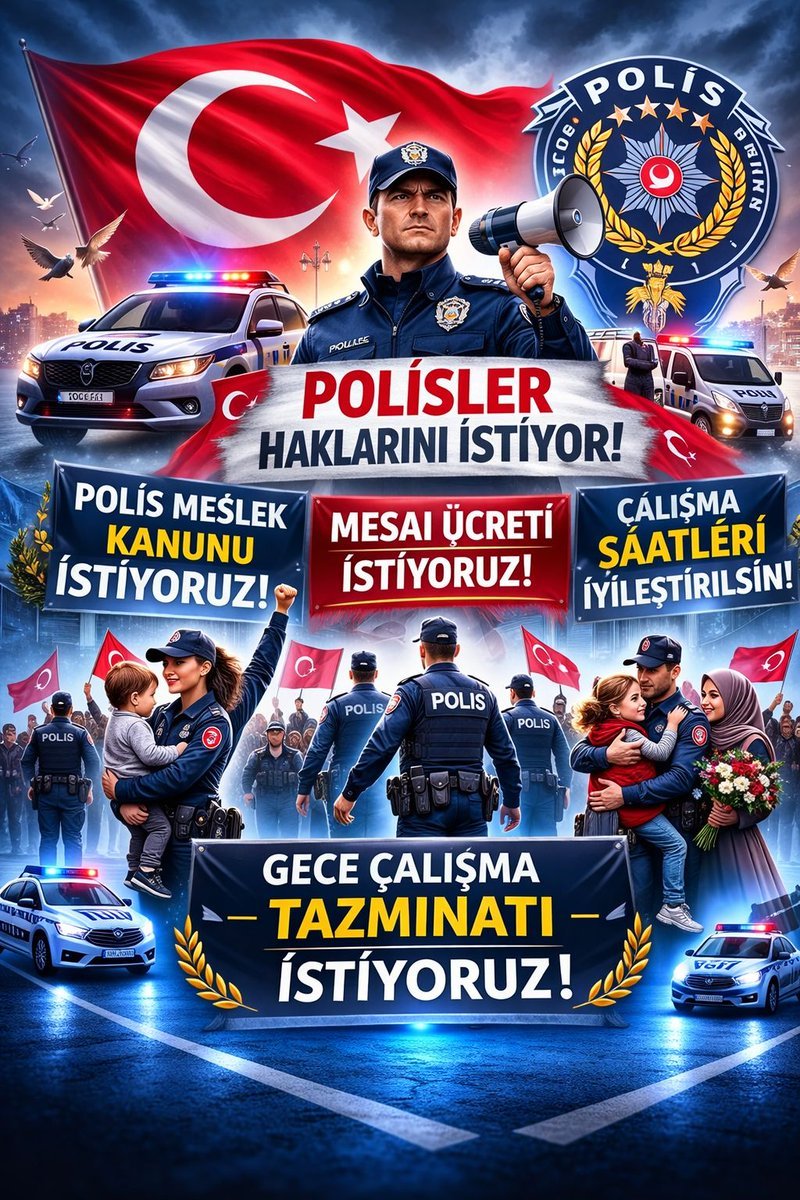‼️Bir polis intihar ettiğinde sadece bir kişi ölmez; bir aile yıkılır, çocuklar babasız büyür, eşler yalnız kalır. 
👉🏼Ama biz hâlâ susuyoruz.
 #EmniyeteYaşamHakkı
