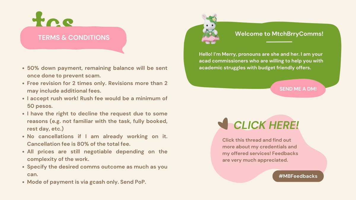 MtchBrryComms's tweet photo. ㅤ
ㅤ
ׅ ֶָ֪ ֹ 🍵 matcha bᥱrrყ ׅ ֶָ֪ ֹ
ㅤ ೀ 🪷 feedbacks : #MBFeedbacks
ㅤ https://t.co/z3HiBX6iiW