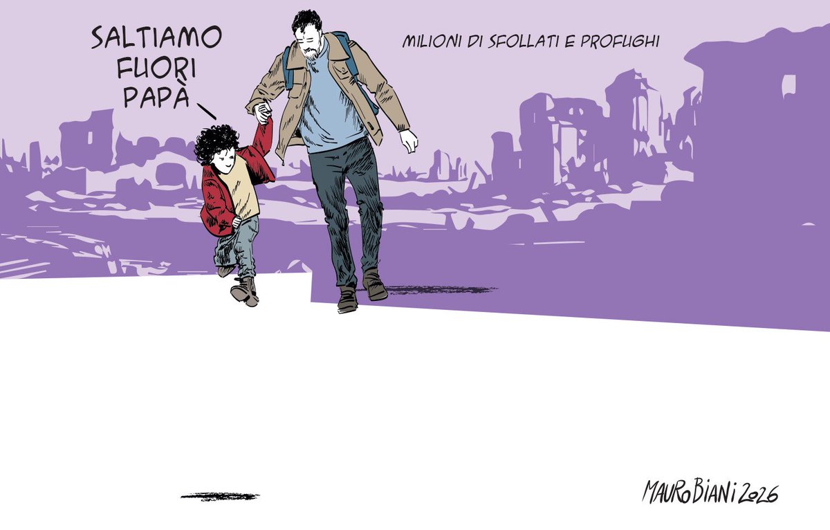#guerre milioni e milioni di #Profughi #sfollati di #persone
Saltiamo fuori, papà.
Oggi per <a href="/repubblica/">Repubblica</a>