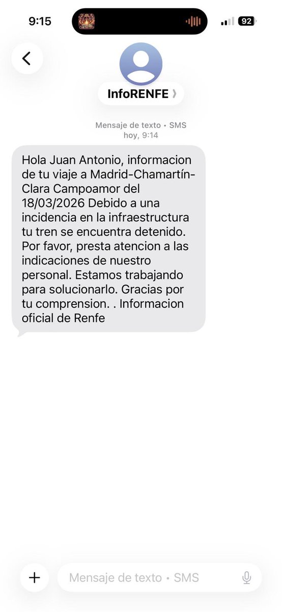 javalderas's tweet photo. @oscar_puente_ no quiero darle alas a la derecha, pero en un viaje con 2 tramos, 2 incidencias (100% fallo) y casi 8h para llegar a #Jaén. En coche se tarda menos. Así es imposible defender el tren. Que no hombre que no. #Adif tiene que hacerlo mucho mejor. Y tú 
#renfe #retrasos https://t.co/o9JLpWeer9