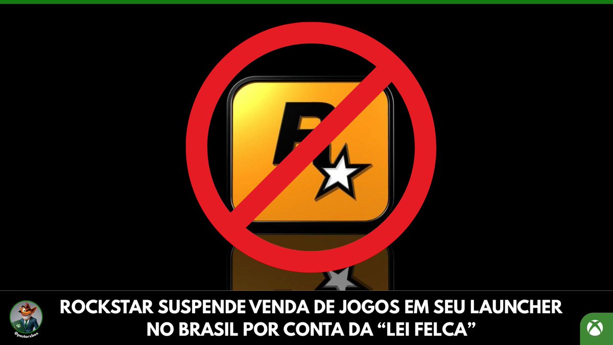 PastorXbox's tweet photo. Rockstar Games Suspende Venda de Jogos no Brasil em Sua Loja Própria

A Rockstar Games anunciou que interrompeu a venda de seus títulos digitais no país por meio de sua própria loja e launcher, em resposta às novas exigências da legislação em vigor chamada “ECA Digital”

A decisão da Rockstar acontece logo após a entrada em vigor da Lei nº 15.211/2025, conhecida popularmente como Lei Felca. A legislação cria um conjunto de regras para proteger crianças e adolescentes no ambiente digital, com impacto direto em jogos, redes sociais e serviços online

A lei exige mecanismos robustos de verificação de idade, supervisão parental e proteção de dados. Além disso, determina que produtos digitais operem com o mais alto nível de privacidade por padrão, algo que pode demandar mudanças técnicas complexas por parte das empresas
#Xbox 
#PC #PS5  #RockstarGames