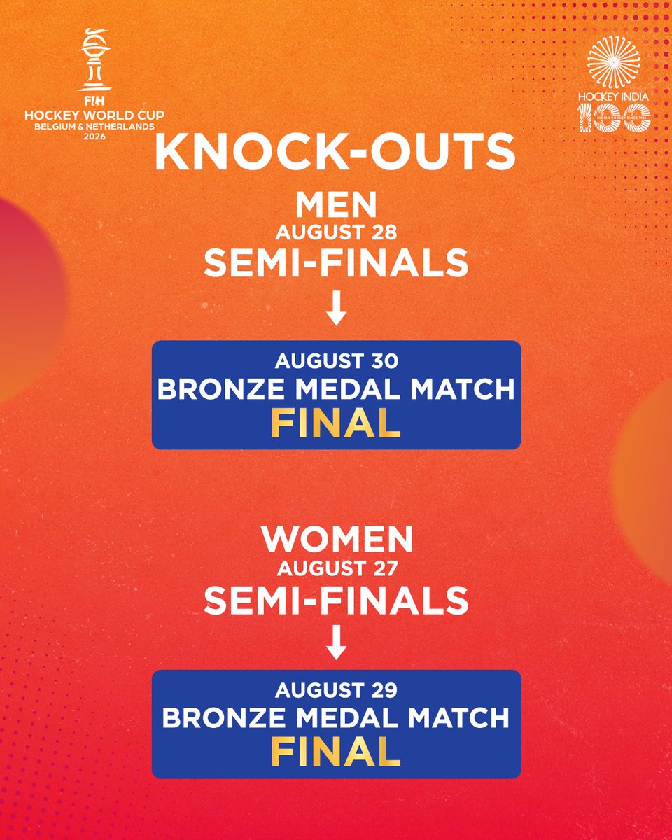 𝐁𝐋𝐎𝐂𝐊 𝐘𝐎𝐔𝐑 𝐂𝐀𝐋𝐄𝐍𝐃𝐀𝐑! 🗓️

Team India is ready to battle for the crown at the FIH Hockey World Cup 2026. 

#HockeyIndia #IndiaKaGame #HWC2026