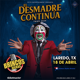 LaredoArena's tweet photo. 🎤🔥 ¡FALTA 1 MES! 🔥🎤
Brincos Dieras llega por PRIMERA VEZ a Sames Auto Arena con su explosivo “El Desmadre Continúa Tour 2026” 🤡💥
📅 Sábado 18 de abril
 😈😂
🎟️ Boletos ya disponibles en taquilla y Ticketmaster
¿Listos para reír hasta llorar? Porque… EL DESMADRE CONTINÚA 🔥 https://t.co/7F01md2ivk