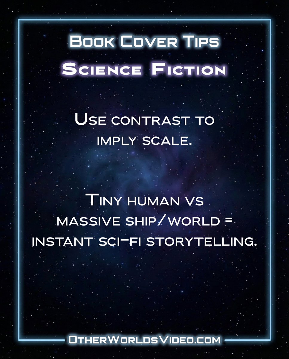 Follow for more book cover tips.

#SciFiAuthors #ScienceFiction #SciFiBooks #SpeculativeFiction #IndieSciFi #BookCoverDesign #BookMarketing #IndieAuthors #SelfPublishing #AuthorCommunity