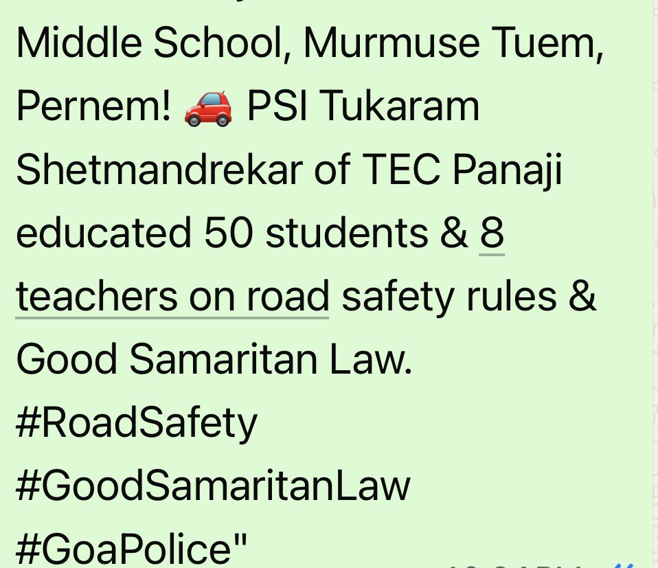 SP Traffic, Goa tweet media