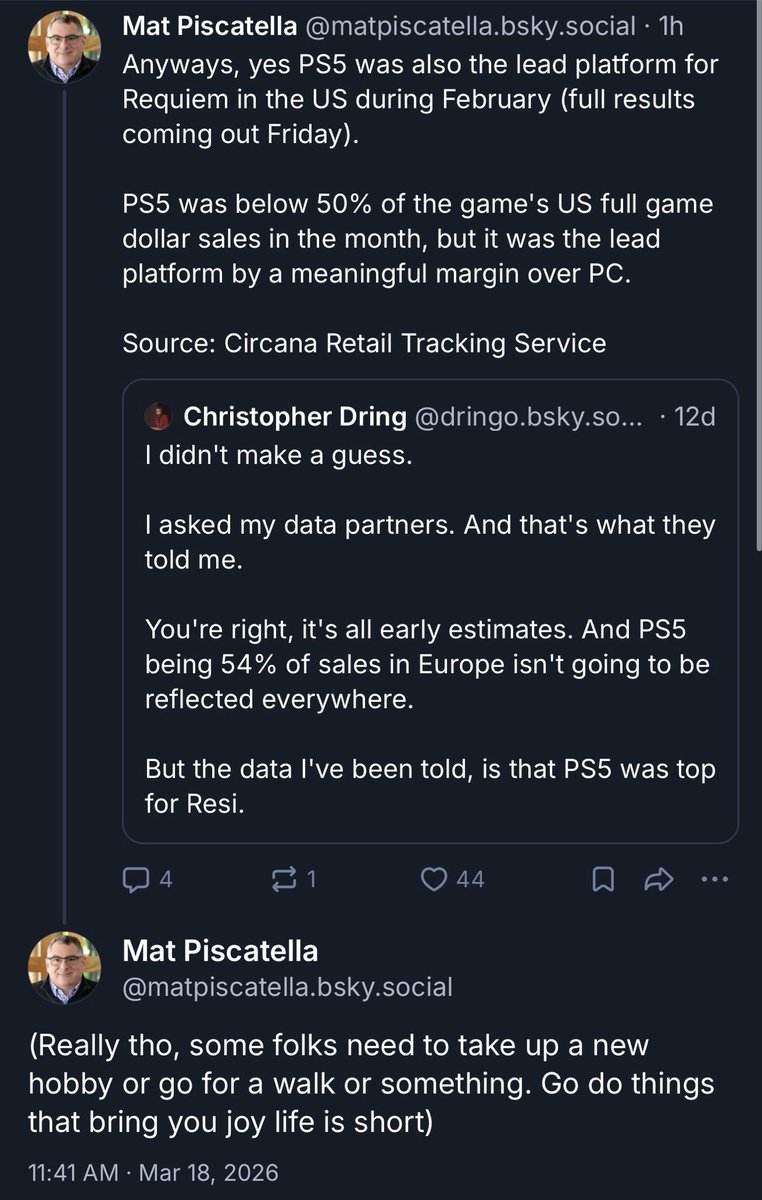 Durrtydoesit's tweet photo. #Playstation5Pro and #PSSR2 catapulted the #PlaystationNation into taking the lions share of sales for the franchise record breaking #ResidentEvil9Requiem(#1 seller of 2026)! Besting the highly touted #PathBasedRayTracing on #PeeCee, w its much larger install base!👀 https://t.co/laSZ0YJ3I1