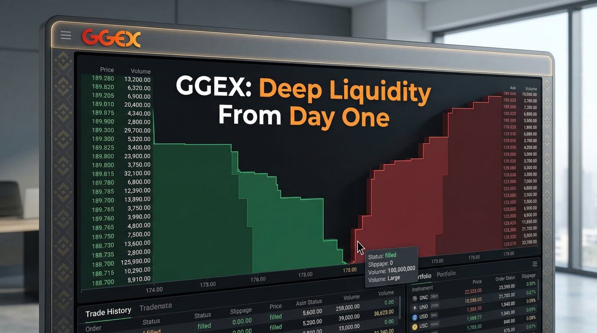 GGEX_Official's tweet photo. Thin order books have ended more exchanges than bad design ever did. 📉

GGEX launched with Binance-shared liquidity from day one 🔗 — so trades execute at the price you actually see. 🎯

Liquidity you can trust.

#GGEX #CryptoExchange #Liquidity #Blockchain #Web3 #DigitalAssets https://t.co/CqsvxuukOM