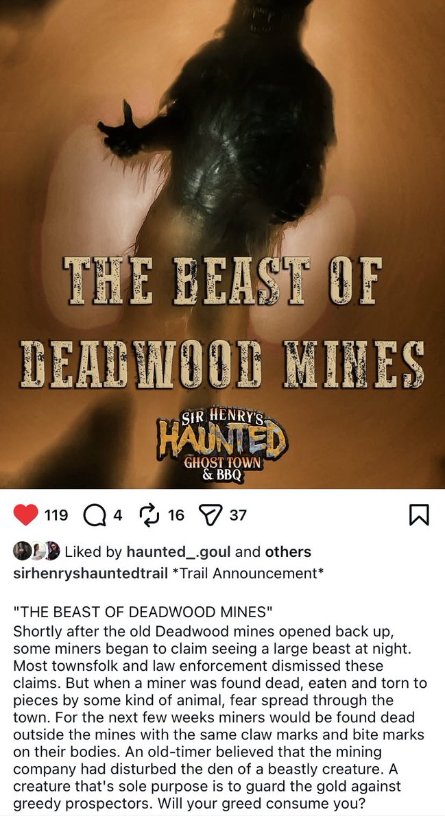 Sir Henry's Haunted Trail tweet media