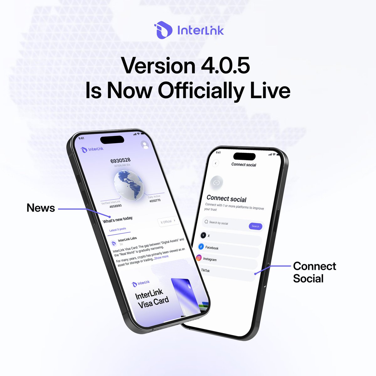 Nandakumar9948's tweet photo. @inter_link 🔥Version 4.0.5 Is Now Officially Live

The InterLink team is pleased to announce that Version 4.0.5 is now live. 
With Version 4.0.5, several new additions have been introduced to enhance the overall experience within the InterLink ecosystem.
Version 4.0.5
#InterLink #ITLG #ITL https://t.co/gwtRyRkWEO
