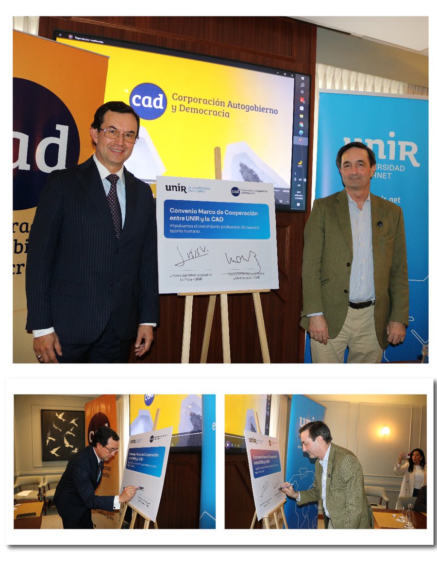 CADorg's tweet image. La Corporación Autogobierno y Democracia - CAD - amplía su proyección internacional.

El 11 de marzo firmamos un convenio marco con @UNIRuniversidad para promover formación, pensamiento crítico y debate público en #Ecuador y la región. #Educación #CAD