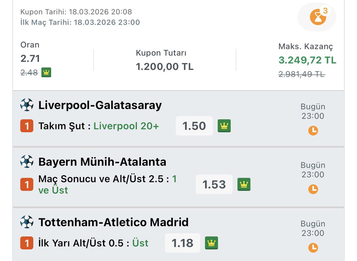 Hadi bakalım bu sefer de tutacak mı ? 👀

Bence gelir gibi 1.18 e ne gerek vardı neyse

Gelirse @serhatkr65  ve beğeni rt yapan 2 kişiye paylaştıralım.

Hadi bakalım sinerji 👀