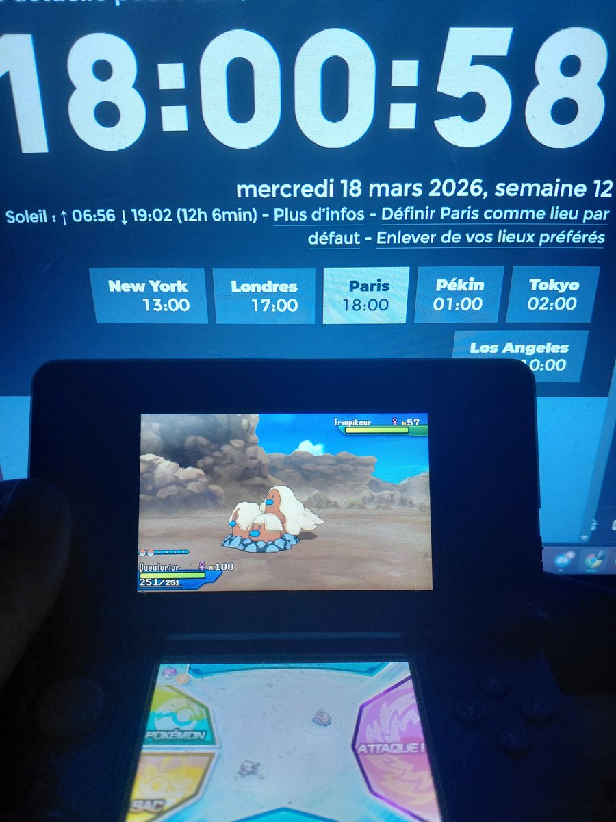 Mika__SH's tweet photo. 181✨️
Triopikeur d’Alola shiny qui tombe en 2.960 resets sur la Côte de Poni sur Ultra Soleil ! Il est bien trop stylé en shiny trop content ! Apres un leger fail arrivé a 904 resets j’ai rien lâcher ! Go voir quoi faire maintenant !! Peut etre Crabagarre sur Lune !
#SHLS14 https://t.co/59wLQm37oZ