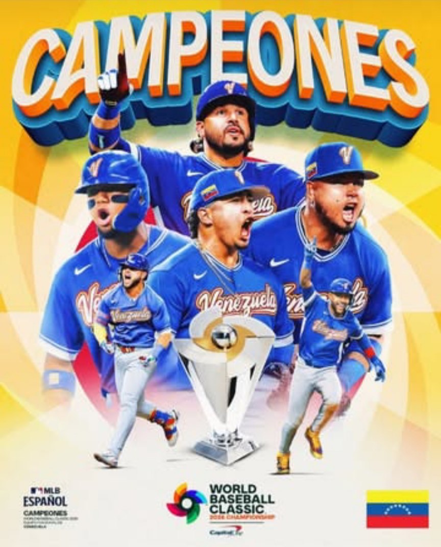 Somos Campeones del Clásico Mundial de Beisbol 2026 🏆⚾
<a href="/WBCBaseball/">World Baseball Classic</a> 
<a href="/TeamBeisbolVe/">Team Beisbol Venezuela</a> 
#WorldBaseballClassic
#ClasicoMundialdeBeisbol
#TeamBeisbolVenezuela
