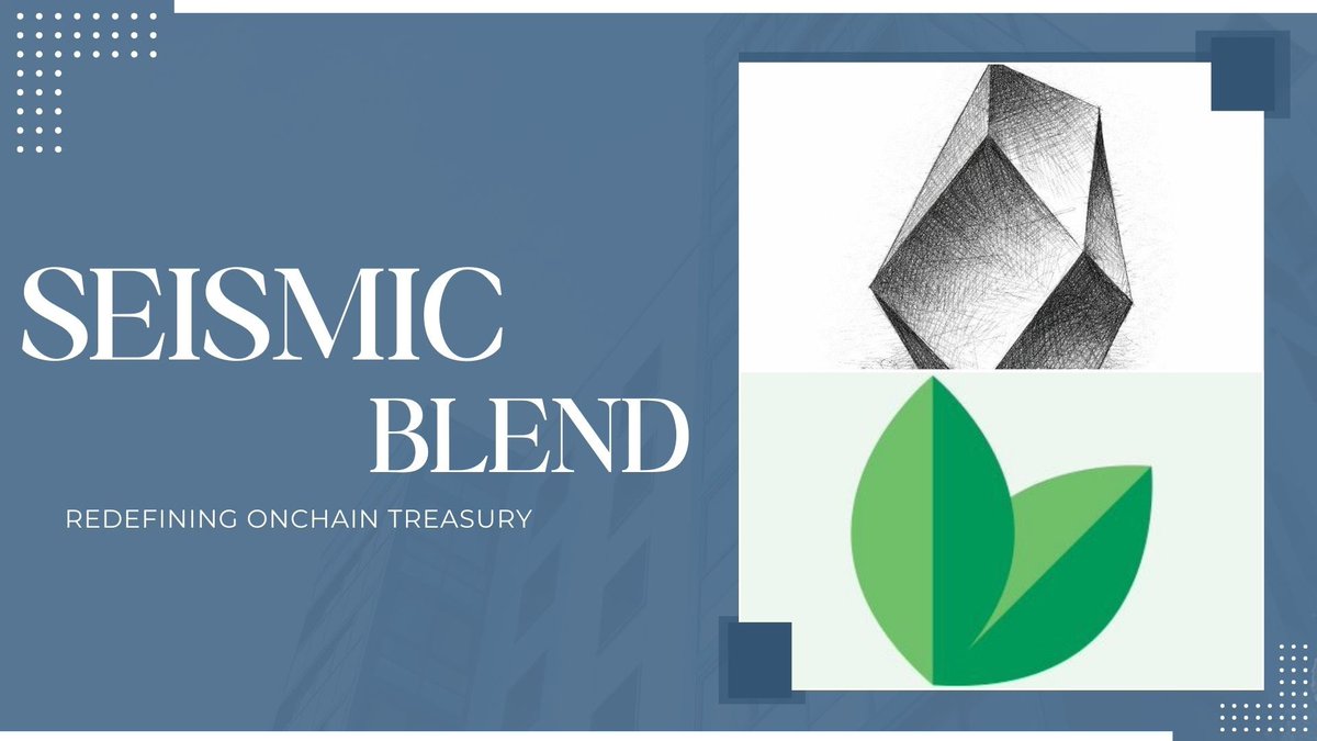 Logane's tweet photo. I’ll tell you this, what @blend_money is building on @SeismicSys really highlights the direction private financial infrastructure onchain is heading.

Blend provides treasury-as-a-service for fintechs, helping platforms manage liquidity, payments, and financial products in a more programmable way. 

By building on Seismic, these operations can now run with encrypted execution, meaning sensitive financial activity doesn’t have to be exposed on a public ledger.

This is particularly important for services like multi-currency accounts, money market instruments, and local pay-in rails, where transaction visibility can reveal user behavior, treasury strategies, or institutional flows.

With Seismic, Blend can deliver these capabilities while keeping the underlying financial logic and transactions private. It’s a strong example of how Seismic is evolving beyond a privacy feature into core infrastructure for fintechs that want the benefits of blockchain without sacrificing confidentiality.

gMic! 

@xealistt .