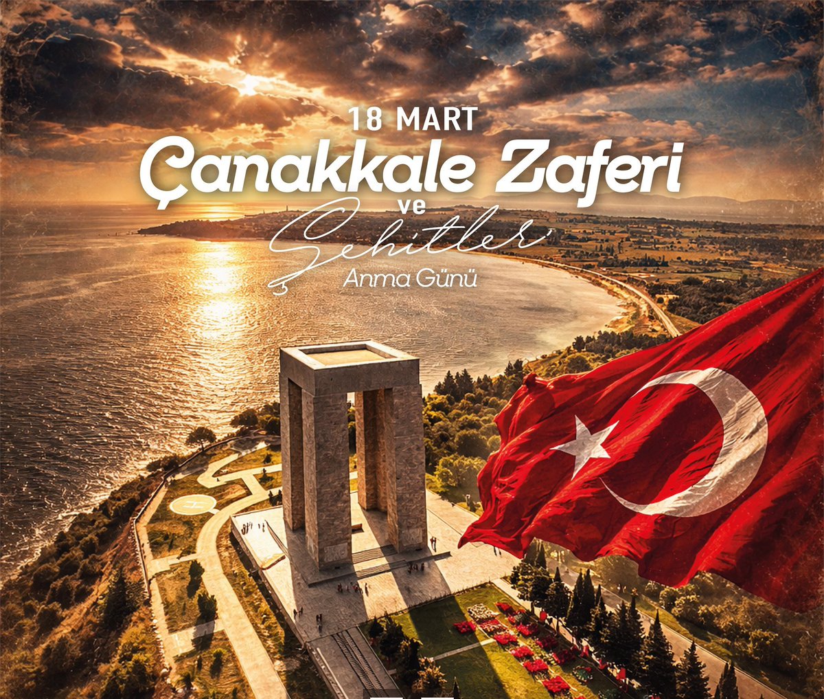 🇹🇷 #18Mart Şehitler Günü ve Çanakkale Zaferi’nin 111. yıl dönümünde; başta Gazi Mustafa Kemal Atatürk ve silah arkadaşları olmak üzere tüm aziz şehitlerimizi ve ebediyete irtihal eden kahraman gazilerimizi rahmet ve minnetle anıyorum.
#ÇanakkaleZaferi 111. yılı kutlu olsun.🇹🇷