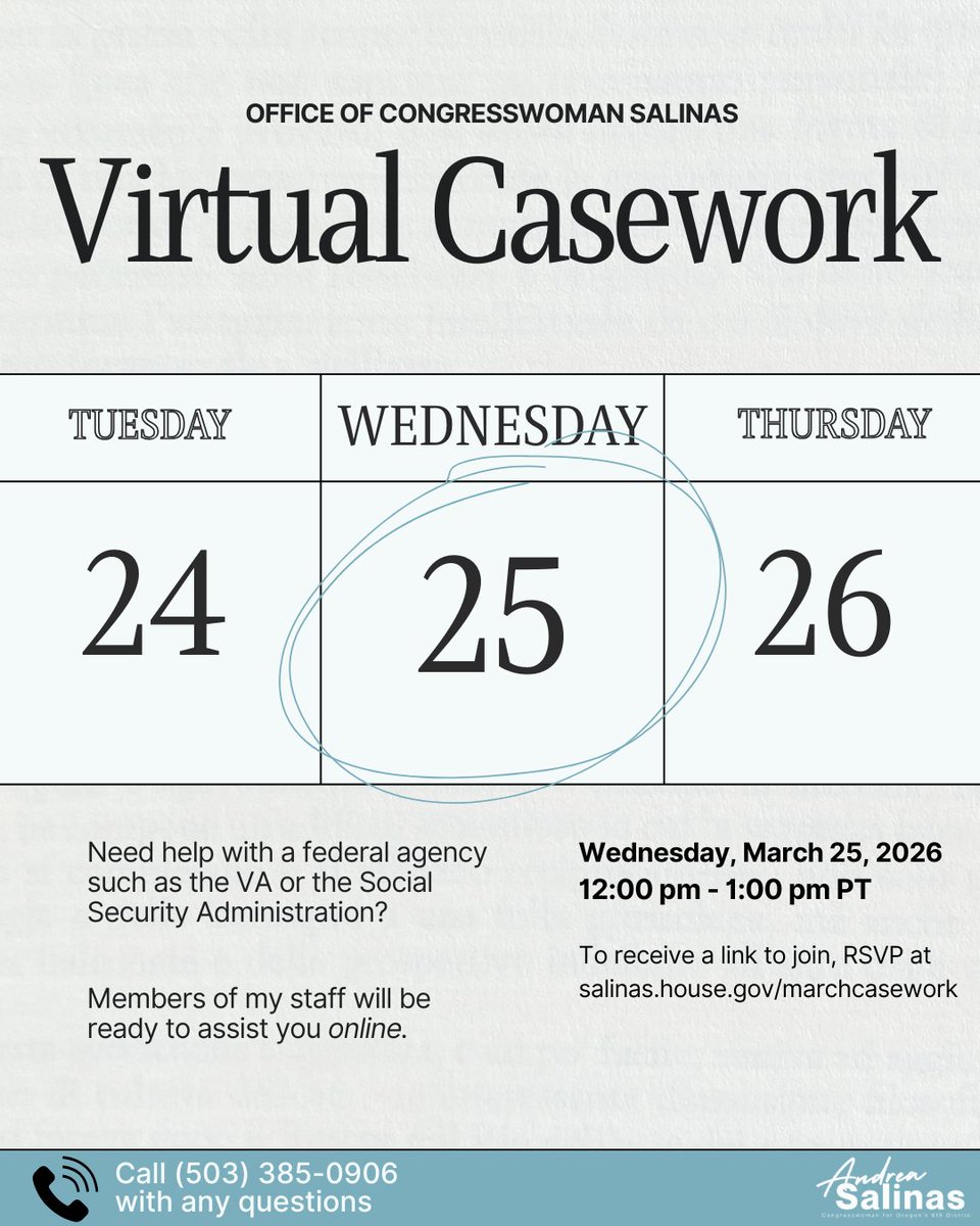 Congresswoman Andrea Salinas tweet media