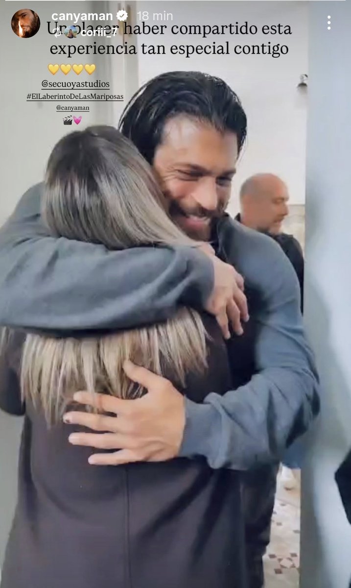 Terminando ya las grabaciones, algunos agradecimientos!🙏🏻🎬

"Un placer haber compartido esta experiencia tan especial contigo"

 #CanYaman #ElLaberintoDeLasMariposas 🦋