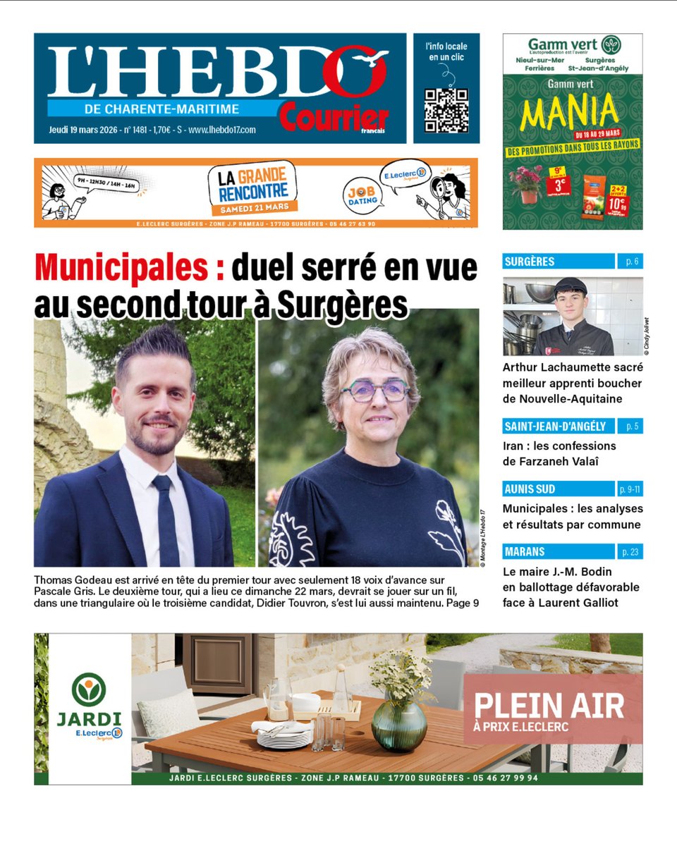 L'Hebdo de Charente-Maritime tweet media